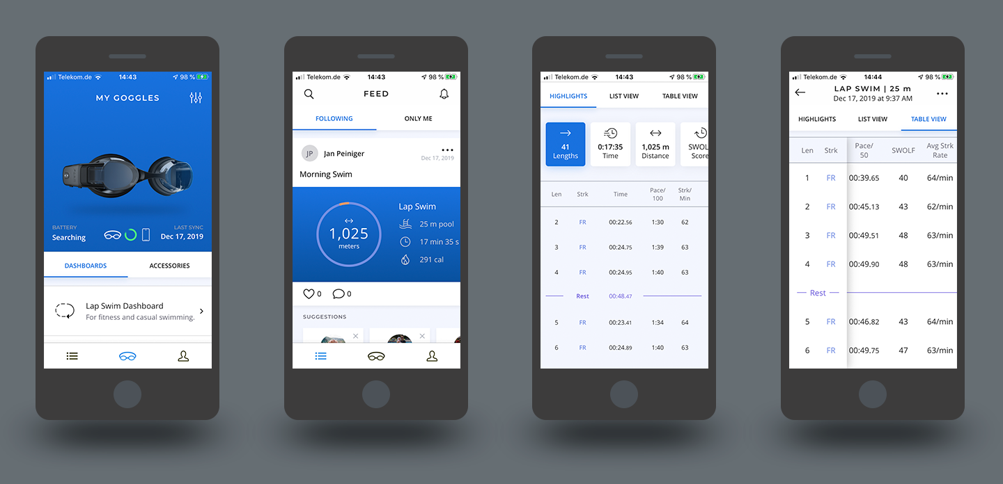 FORM Goggles Smartphone App